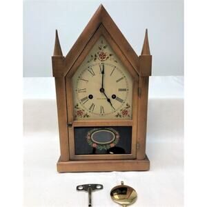 Rare Vintage Seth Thomas Steeple 8-Day Chime Mantle Clock